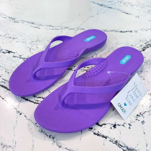 Oka-B Millie Flip flops	Iris Size 11 - Picture 1 of 6